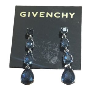 Givenchy Midnight Blue Drop Earrings